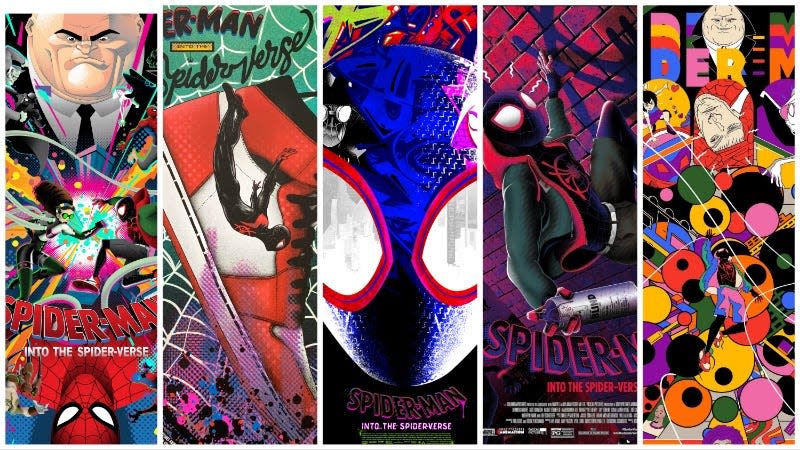 A few examples of amazing Spider-Man: Into the Spider-Verse art.