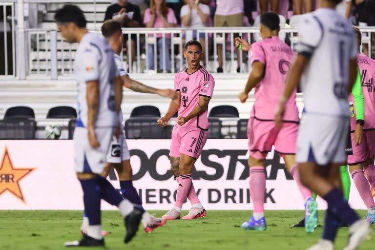 Inter Miami venció a Puebla con Lionel Messi en la platea