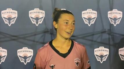 WATCH: TLH Reckoning, former Lincoln star , Paige Churchill talks first USL-W game