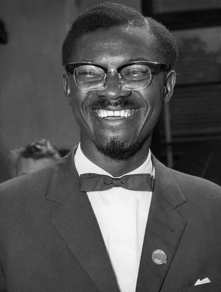 Portrait of independence leader of the Democratic Republic of Congo Patrice Lumumba during a press conference in Leopoldville (today Kinshasa), Congo, on June 16, 1960. On Monday, more than sixty one years after his death, the mortal remains of Congo's first democratically elected prime minister Patrice Lumumba will be handed over to his children during an official ceremony in Belgium. (AP Photo, File)