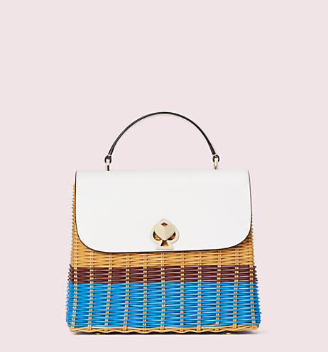 Romy Wicker Medium Top-Handle Bag. Image via Kate Spade.