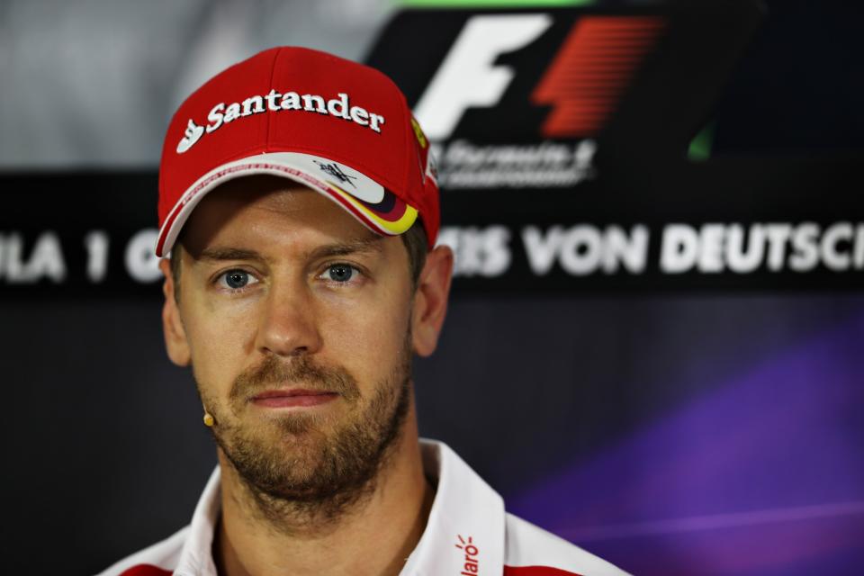 <p><strong>Vettel, Sebastian </strong><br><strong>Nationality: Belgian-Dutch</strong><br><strong>Nationality: German</strong><br><strong>Team: Ferrari</strong><br><strong>Age: 29</strong><br><strong>Car No: 5</strong> </p>