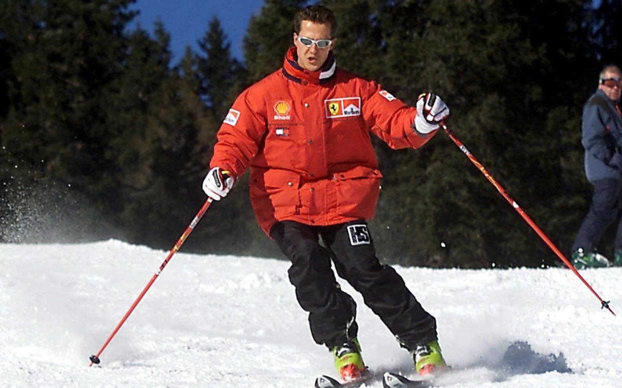 Michael Schumacher, the most successful driver in F1 history, was injured while skiing in 2013, suffering severe head trauma despite wearing a helmet at the time - EPA