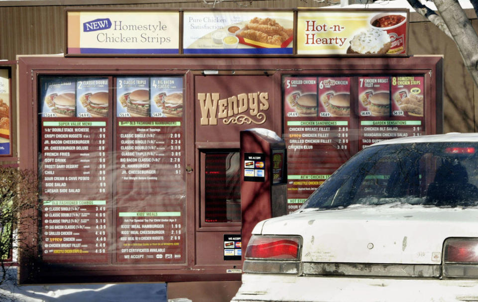 Wendy's menu