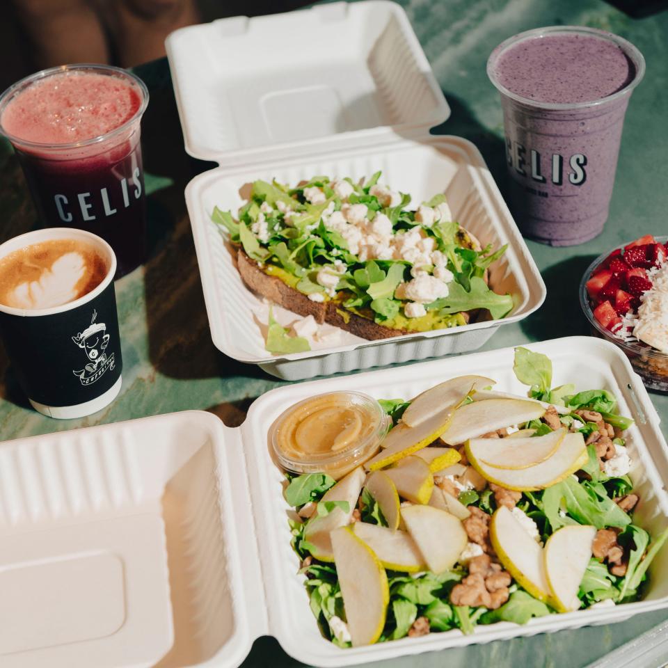 Celis' smoothies, fresh pressed juices, coffee and salads (like the feta cheese and pear) will be even easier to get when they open their third location off of Linton Boulevard in Delray Beach.