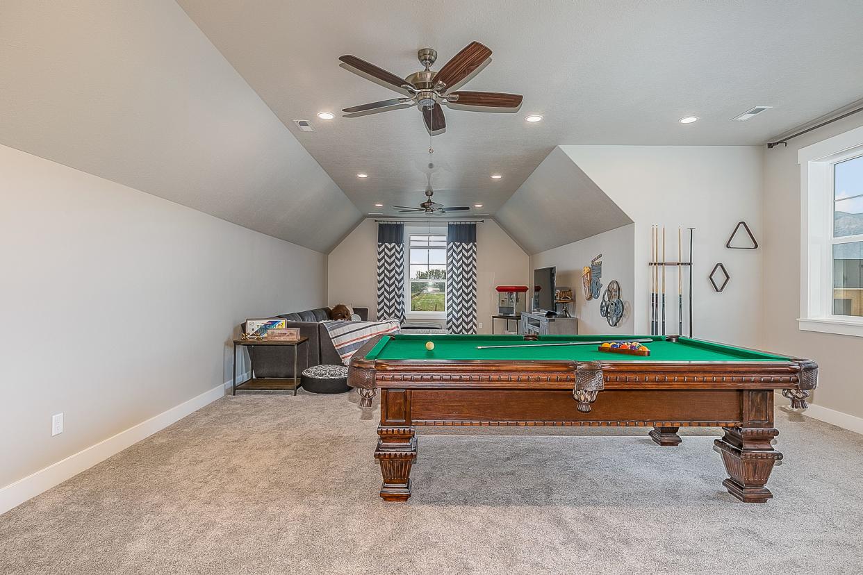 Pool table and TV watching parties galore