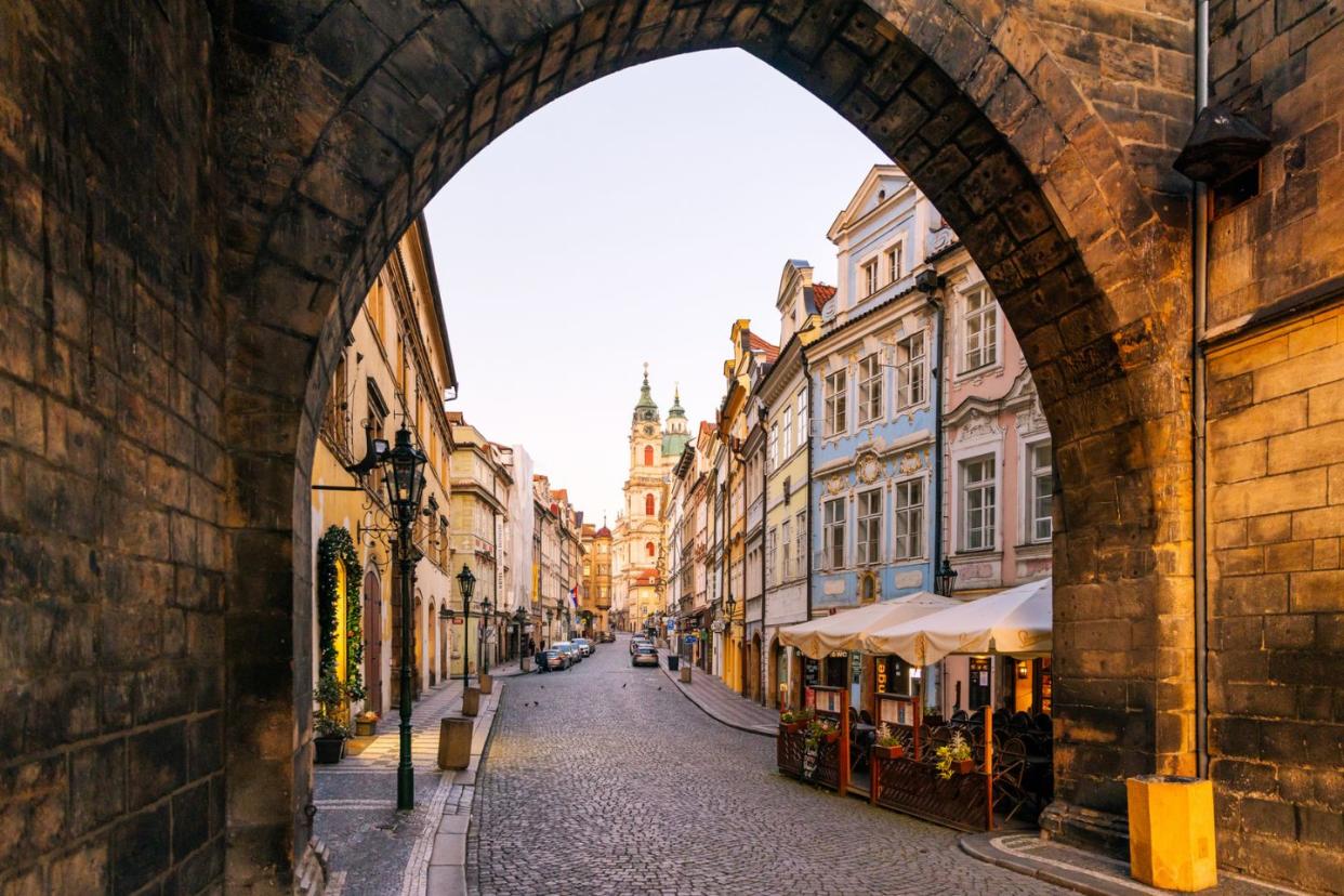 Mala Strana and Nerudova Street in Prague