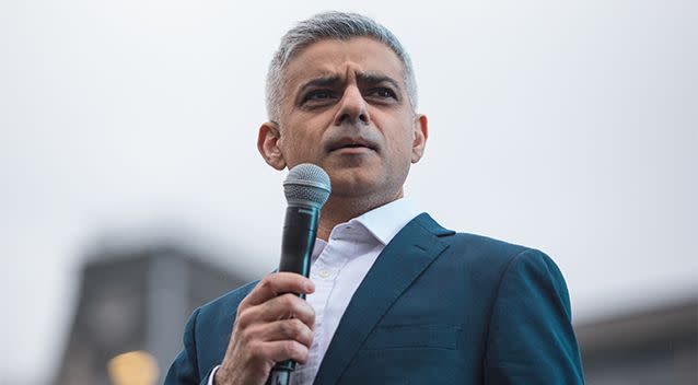 London Mayor Saqiq Khan took to Twitter today to say Londoners would never be cowed by terrorism. Photo: Getty Images