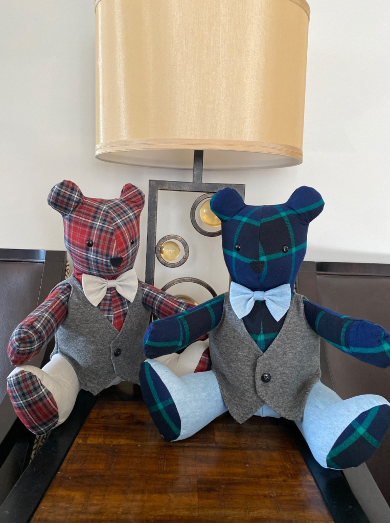 The bears started after Jin made one for her grandson as a Christmas gift. Etsy / JinBearsLLC