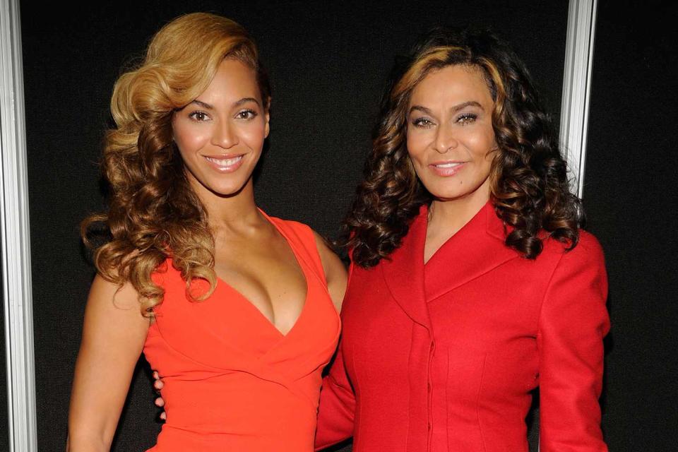 <p>Kevin Mazur/WireImage</p> Beyoncé and Tina Knowles