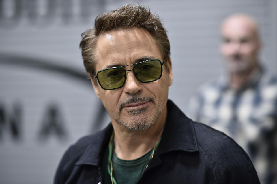 LAS VEGAS, NEVADA - MARCH 07:  Actor Robert Downey Jr. is seen arriving backstage during the UFC 248 event at T-Mobile Arena on March 07, 2020 in Las Vegas, Nevada. (Photo by Chris Unger/Zuffa LLC)