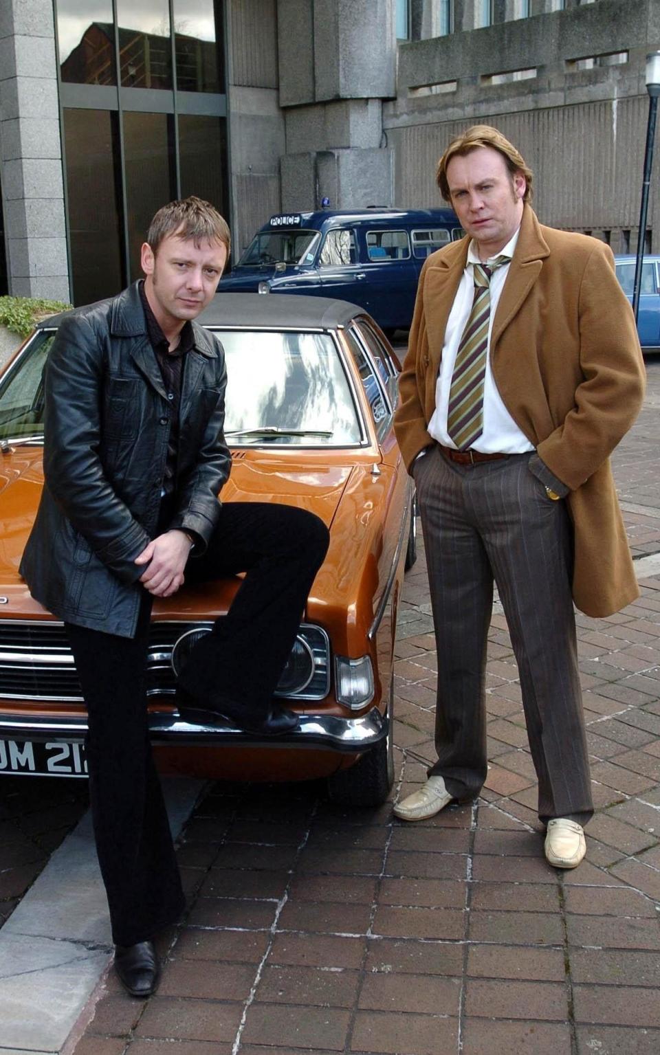 John Simm with his Life on Mars co-star Philip Glenister - PA