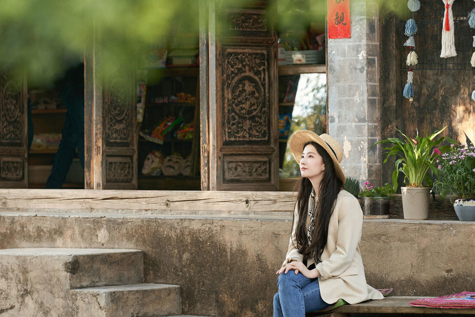 <strong>劉亦菲在《去有風的地方》飾演獨自一人到雲南旅行的女主角「許紅豆」。（圖／中天娛樂台提供）</strong>