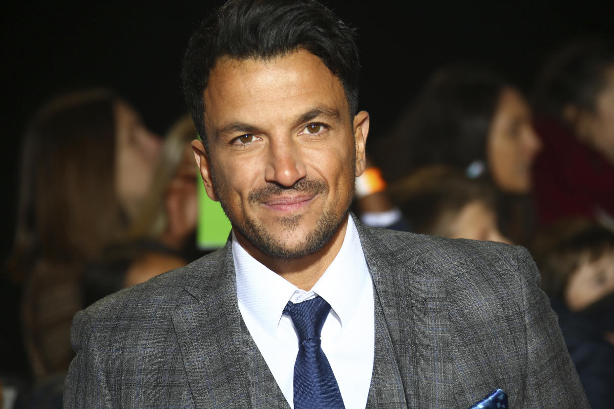 Peter Andre poses for photographers upon arrival for the Pride of Britain Awards at a central London hotel, Monday, Oct. 29, 2018. (Photo by Joel C Ryan/Invision/AP)