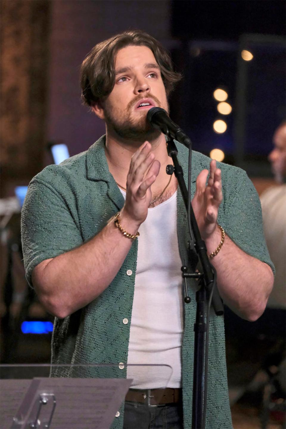 Montgomery native and Nashville artist JB Somers rehearses on NBC's "The Voice."