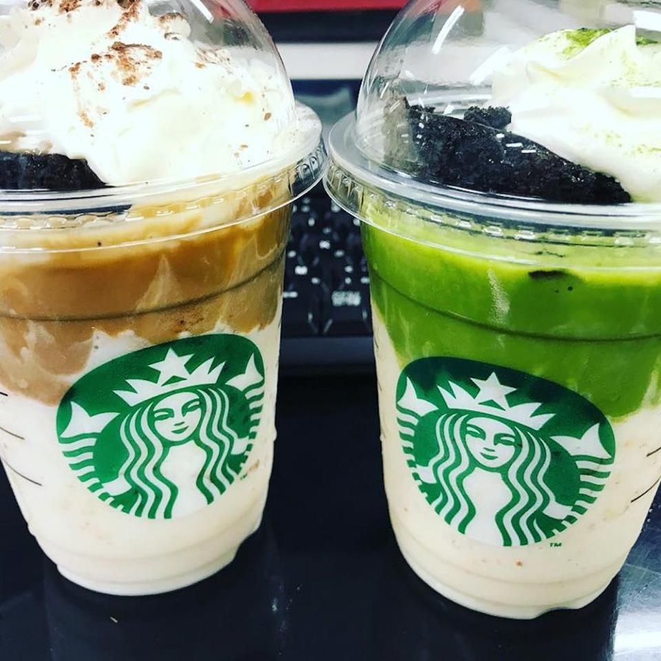 Chocolate Cake-Topped Frappuccino — Japan