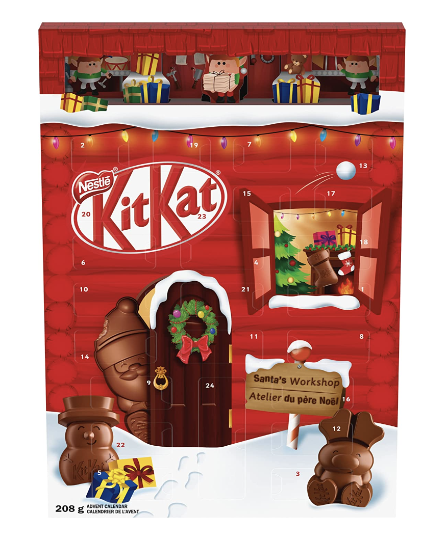 Kit Kat Holiday Chocolate Advent Calendar (Photo via Amazon)