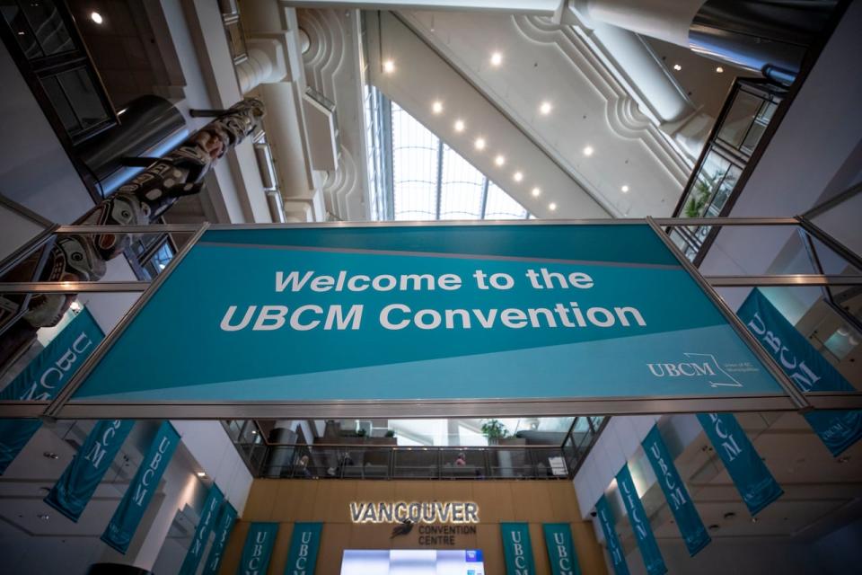 The UBCM conference is pictured on its first day, B.C, on Monday, September 18, 2023.