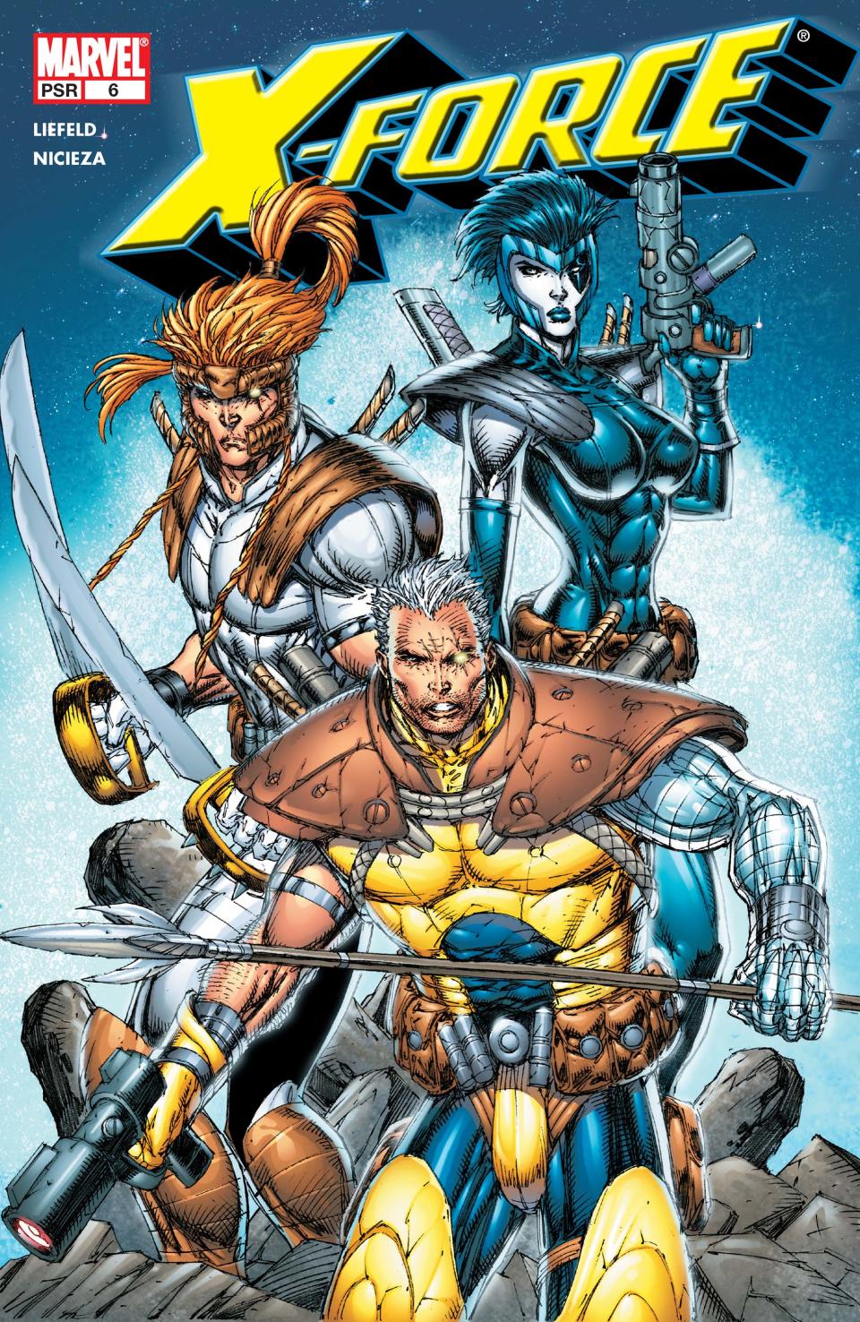 A cover of Marvel's X-Force comic series, by artist Rob Liefeld. (Marvel Comics)