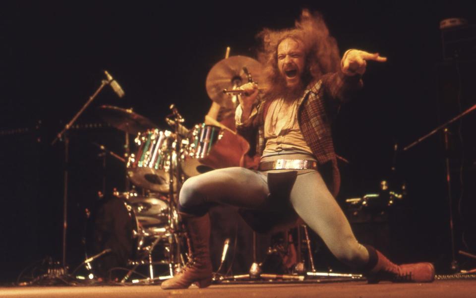 If you&#39;ve got it, flaunt it: Ian Anderson at Wembley in 1973 - Ilpo Musto/Shutterstock