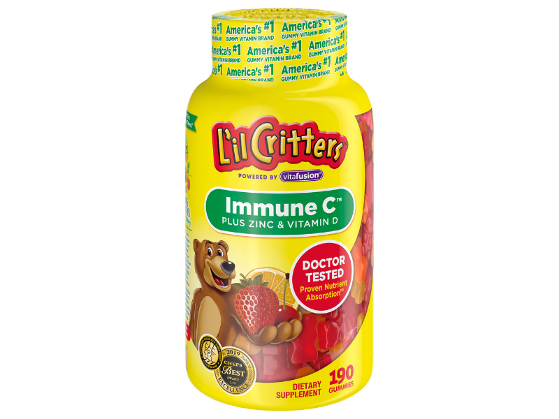 L’il Critters Kids Immune C plus Zinc and Vitamin D, 190-count. (Photo: Walmart)