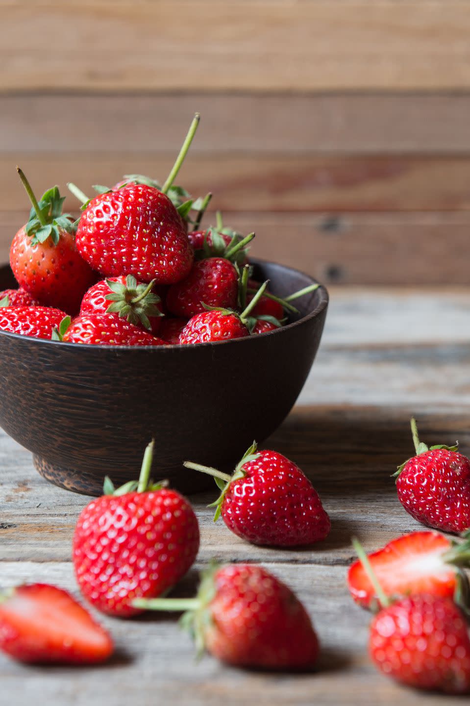 <p>A big reason to incorporate more strawberries into your diet: not only do they taste delicious, but a study from <a rel="nofollow noopener" href="https://www.bmj.com/content/352/bmj.i17" target="_blank" data-ylk="slk:Harvard Medical School;elm:context_link;itc:0;sec:content-canvas" class="link ">Harvard Medical School</a> found that an increased intake of flavonoid-rich fruits, like strawberries, could help prevent weight gain. Stock up on the <a rel="nofollow noopener" href="https://www.womansday.com/food-recipes/food-drinks/g2470/fruit-salad-recipe/" target="_blank" data-ylk="slk:seasonal fruit in summer;elm:context_link;itc:0;sec:content-canvas" class="link ">seasonal fruit in summer</a>, but don't shy away from grabbing the frozen variety once colder temps hit - fruit is frozen at its nutrient peak, so you'll still nab <a rel="nofollow noopener" href="http://www.fruitandvegetable.ucdavis.edu/files/197179.pdf" target="_blank" data-ylk="slk:most of the same;elm:context_link;itc:0;sec:content-canvas" class="link ">most of the same</a> health benefits. </p>