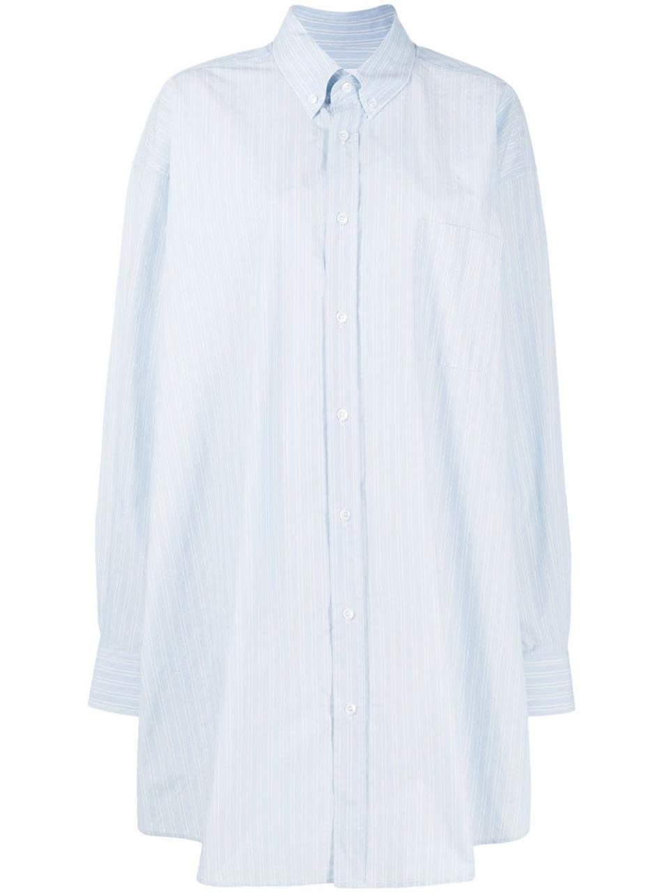 28) Button-Down Striped Shirt