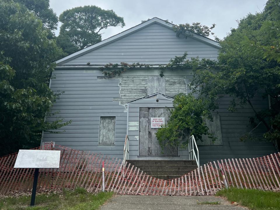 the gymnasium at camp hero