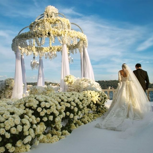 Danial Aslanimehr married Pargol Hashemnia in one of the most flowery weddings of the year on Aug. 22 in Istanbul. 