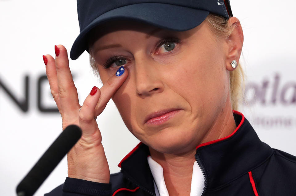 Team USA's Morgan Pressel is in confident mood ahead of the Solheim Cup in Scotland