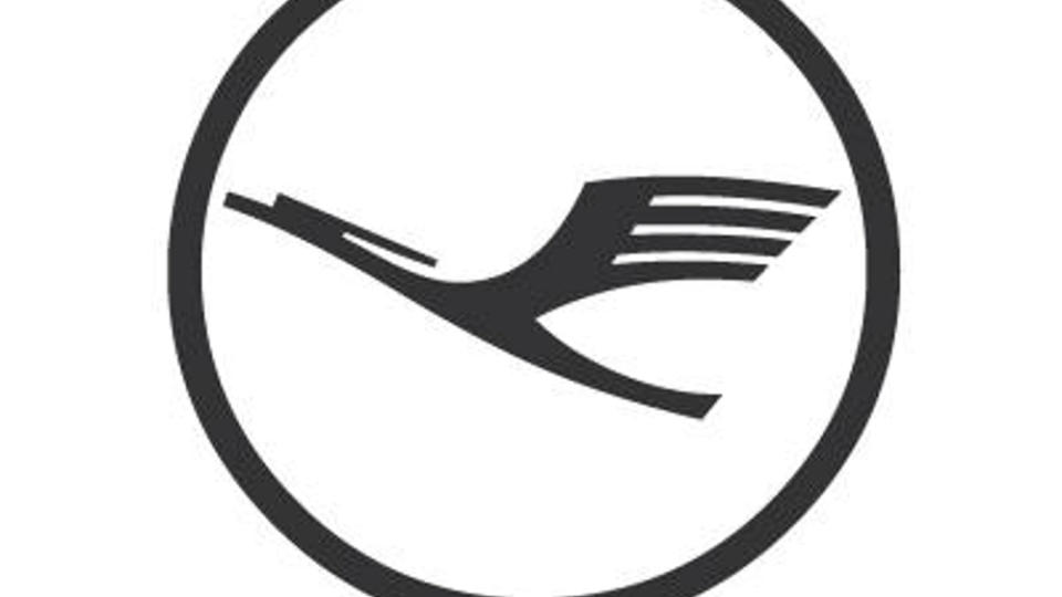 Schwarz statt gelb: Das Logo von Lufthansa