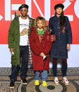 <p>Pharrell Williams and wife Helen bring eldest child Rocket to the Kenzo fall/winter fashion show at Paris Fashion Week on Jan. 23.</p>