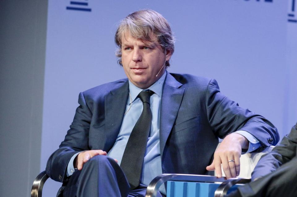 Todd Boehly, founder and chief executive officer of Eldridge Industries LLC, listens during the Milken Institute Global Conference in Beverly Hills (Bloomberg via Getty Images)