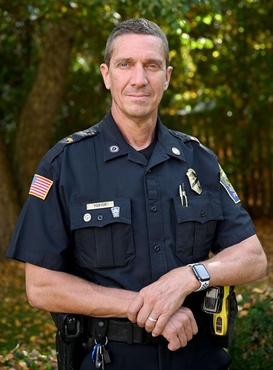 Former Hopkinton Deputy Police Chief John Porter in an October 2021 file photo.