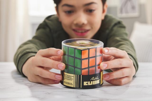 Rubik's Cube, Special Retro 50th Anniversary Edition, Original 3x3  Color-Matching Puzzle Classic Problem-Solving Challenging Brain Teaser  Fidget Toy, for Adults & Kids Ages 8+ – Shop Spin Master