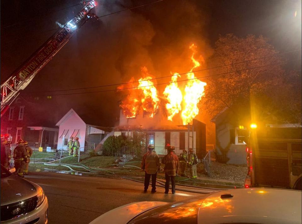 Dayton crews were dispatched to Troy Street on Wednesday night.