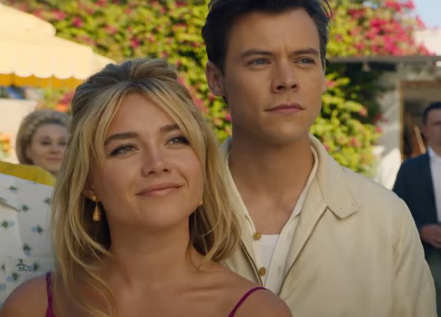 Florence Pugh and Harry Styles star as a married couple in crisis in director Olivia Wilde's 