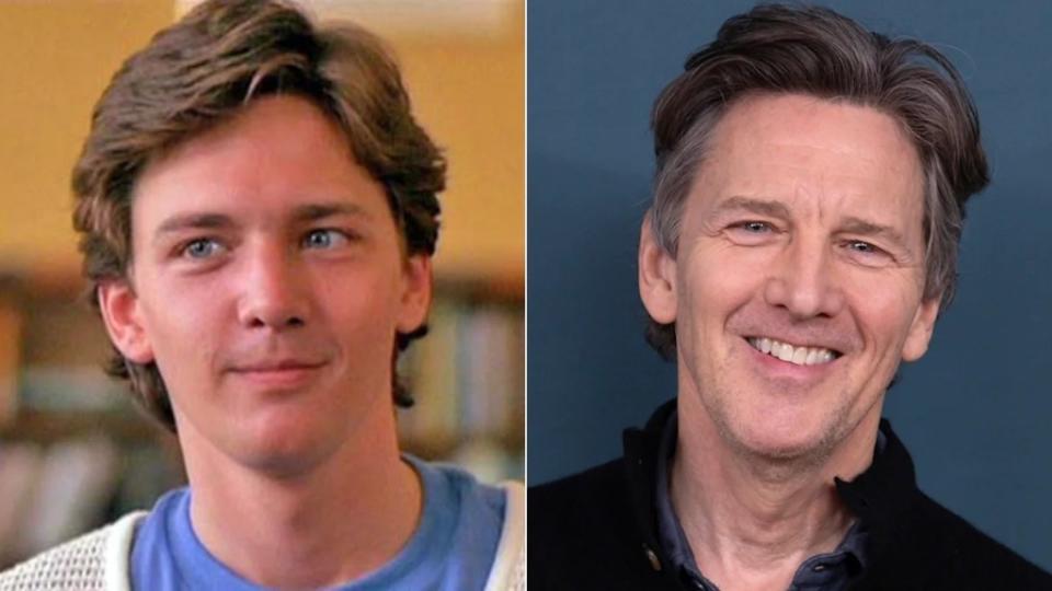 Andrew McCarthy in 1986 movie "Pretty in Pink" and 2024