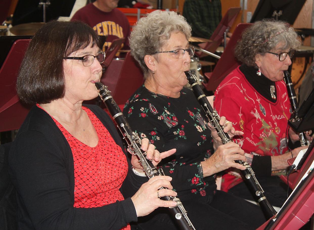 Members of Sturgis Wind Symphony rehearsed this week for their upcoming performance.