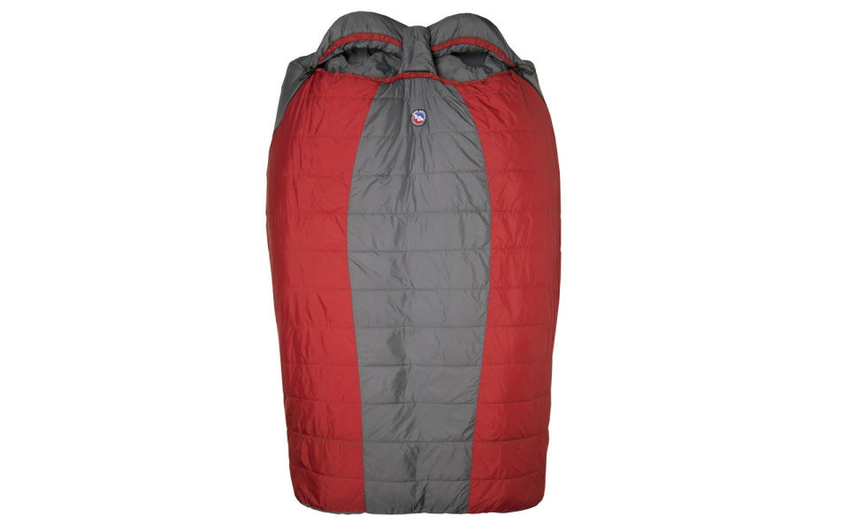 <p>High-altitude mountaineers are known to share a single sleeping bag to save weight and share warmth, but you don’t need to be camped out at 26,000 feet to take advantage of this idea. The Big Creek 30 has room for two, with a zipper on each side to make getting in and out easy. Like all Big Agnes bags, this one features sleeping pad sleeves so your pad won’t shift out from under you while you sleep.</p> <p><strong>Temperature rating</strong>: 30F</p> <p><strong>Fill type</strong>: SL90 Synthetic</p> <p><strong>Weight</strong>: 5 lbs., 8 oz.</p> <p><strong>To buy</strong>: <a rel="nofollow noopener" href="https://www.amazon.com/Big-Agnes-Creek-Doublewide-Sleeping/dp/B004MQMEJI/ref=as_li_ss_tl?ie=UTF8&linkCode=ll1&tag=travandleis07-20&linkId=10823f91228c4f9ba54b39ccbe1185fe" target="_blank" data-ylk="slk:amazon.com;elm:context_link;itc:0;sec:content-canvas" class="link ">amazon.com</a>, $240</p>