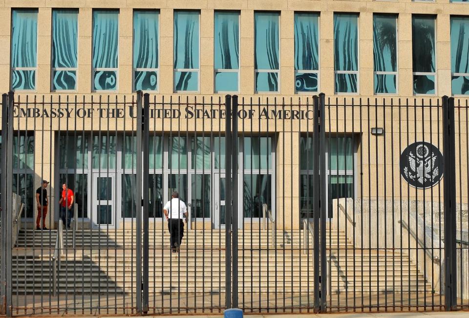 View of the US Embassy in Havana on December 17, 2015: AFP/Getty Images