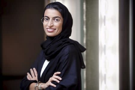 Noura Al Kaabi, who was made as UAE's Minister of State for Federal National Council Affairs, is seen in this undated handout photo, UAE. REUTERS/WAM News Agency/Handout via Reuters