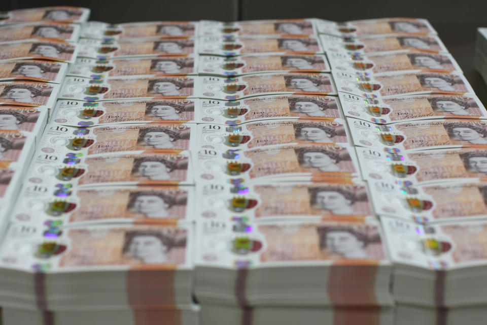 There will be 54 of the new £10 notes printed per sheet, meaning there is a lot of combinations to look out for (Bank of England)