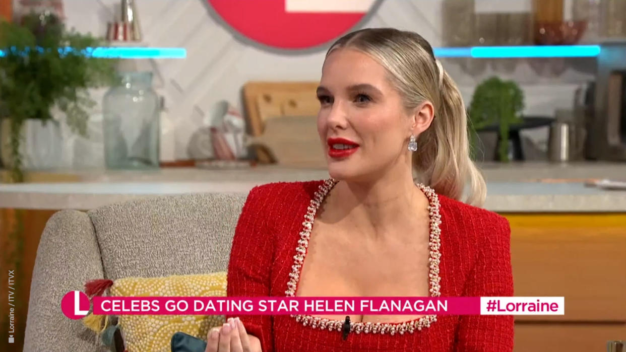 Helen Flanagan appeared on Lorraine. (ITV screengrab)