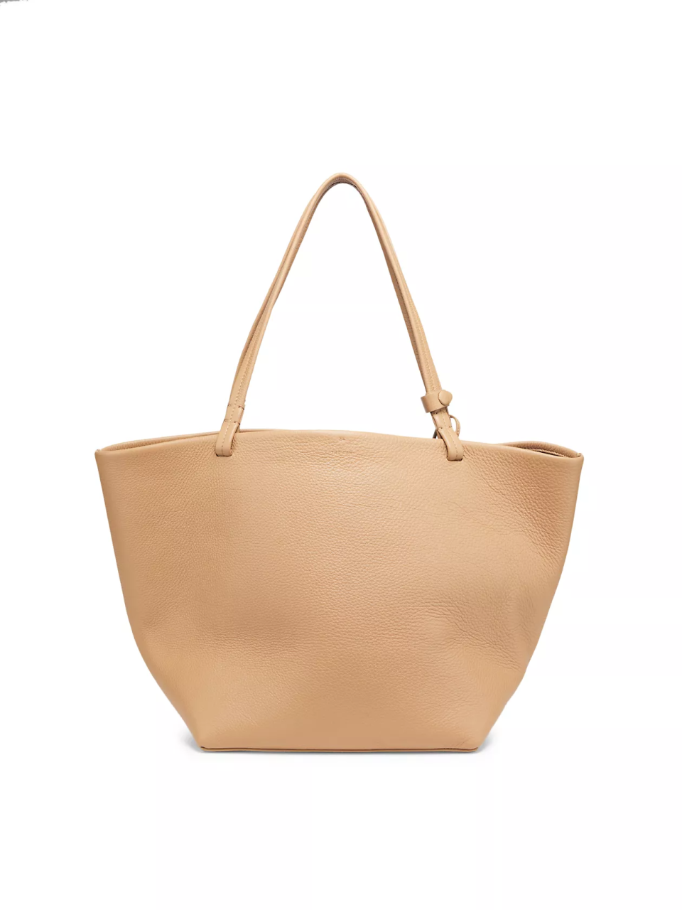 The Row Park Three Leather Tote in Cinnamon