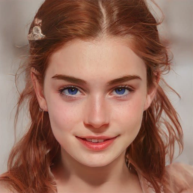 <div> <p>"Sansa Stark: Age 11–14. Deep blue eyes, light auburn hair, with the Tully features of high cheekbones. Takes after her mother, but Catelyn believes Sansa will grow to become more beautiful than her. Considered by many characters to be fair looking, and Tyrion considers her to be as comely as Margaery Tyrell."</p> </div><span> @msbananaanna</span>