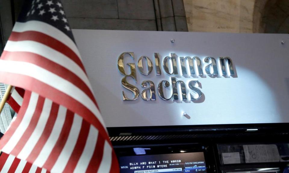 Goldman is the second bank to announce a one-time hit from the tax readjustment.