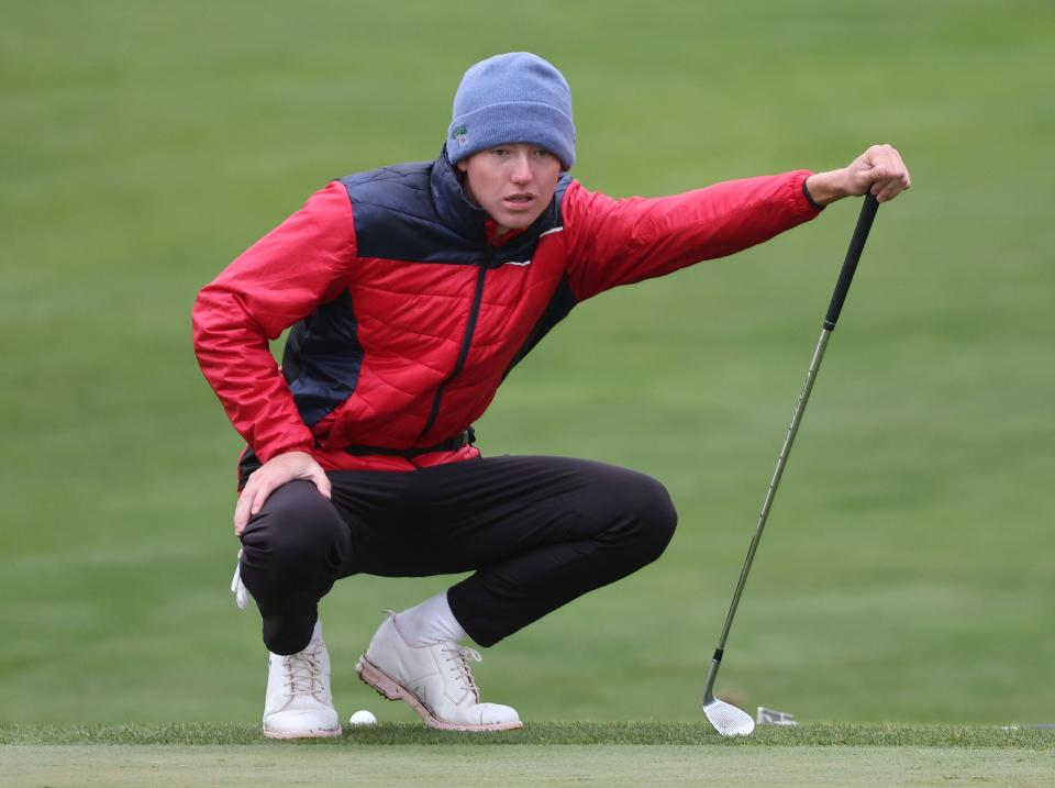 4A boys golf tournament action at The Ridge Golf Club in West Valley City on Thursday, Oct. 12, 2023. | Jeffrey D. Allred, Deseret News