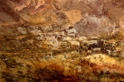 The remarkable paintings on the rocks at Bhimbetka - Credit: istock