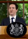 Britain's Chancellor of the Exchequer George Osborne speaks at a news conference in central London, Britain June 27, 2016. REUTERS/Stefan Rousseau/Pool